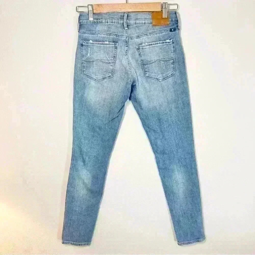 Lucky Brand Women’s Charlie Skinny Distressed Denim Jeans Size 2/26 A - Picture 8 of 16